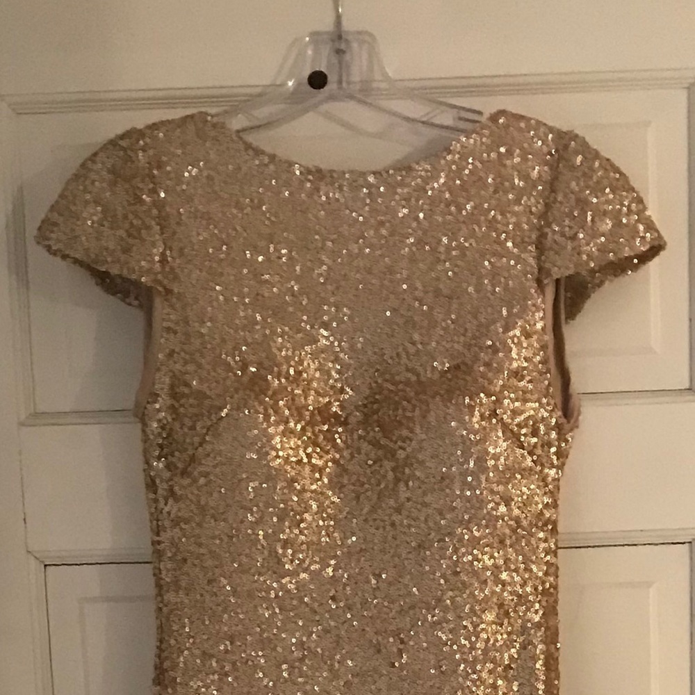 Gold Sequin Prom/Formal/Bridesmaid Dress